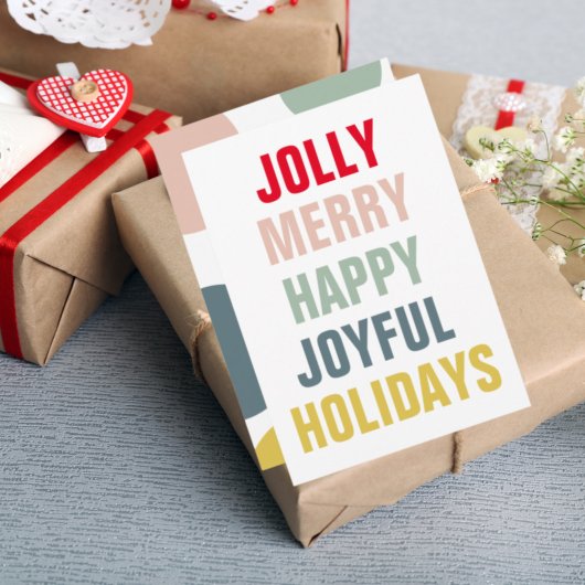 Modern Colorful Prettige feestdagen