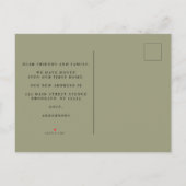 Modern Colorful Pumpkin Autumn Aankondigingskaart (Achterkant)