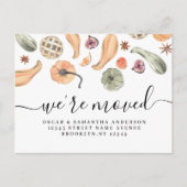 Modern Colorful Pumpkin Autumn Aankondigingskaart (Voorkant)