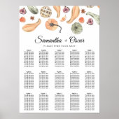 Modern Colorful Pumpkin Autumn Poster (Voorkant)