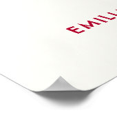 Modern Colorful Retro Bold Wedding Welcome Sign Poster (Hoek)