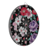 Modern Colorful Sakura Flower Japan Birthday party Dartbord (Voorkant Links)