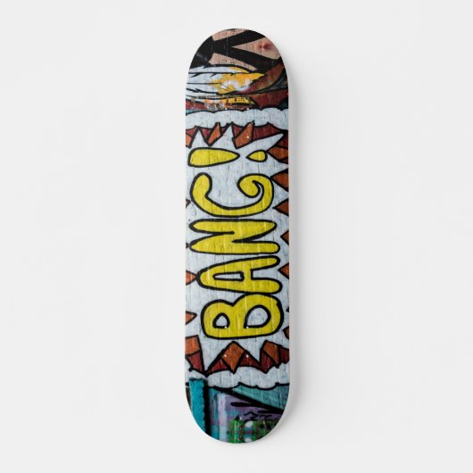 Modern Colorful Urban Street Art Graffiti Persoonlijk Skateboard (Voorkant)
