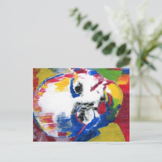 Modern Colorful Waterverf Mahatma Gandhi briefkaar Briefkaart (Staand voorkant)