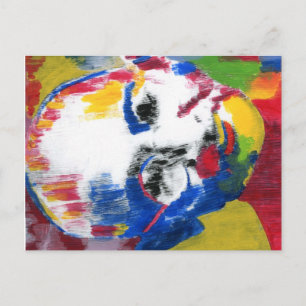 Modern Colorful Waterverf Mahatma Gandhi briefkaar Briefkaart