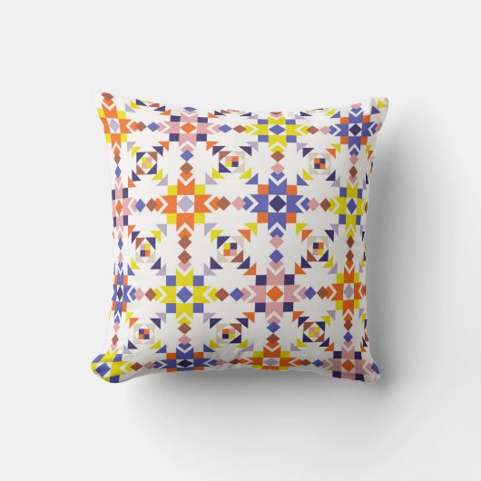 Modern Colorwave Throw Pillow Kussen (Voorkant)