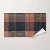 Modern Comfort in Sinaasappel en zwart: geruite ba Bad Handdoek (Handdoek)