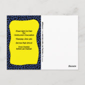 Modern Comic Afstuderen sparen de datum aankondigi Briefkaart (Achterkant)