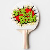 Modern Comic Book boom Tafeltennisbatje (Voorkant)