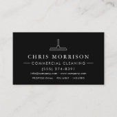 Modern Commercial Cleaning QR Code Visitekaartje (Voorkant)