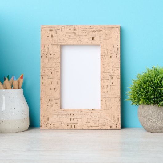 Modern community pattern Trendy Cute artwork  Gegraveerde Lijstjes (Voorkant)