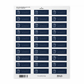 Modern communitylabel voor retournering etiket (Full Sheet)