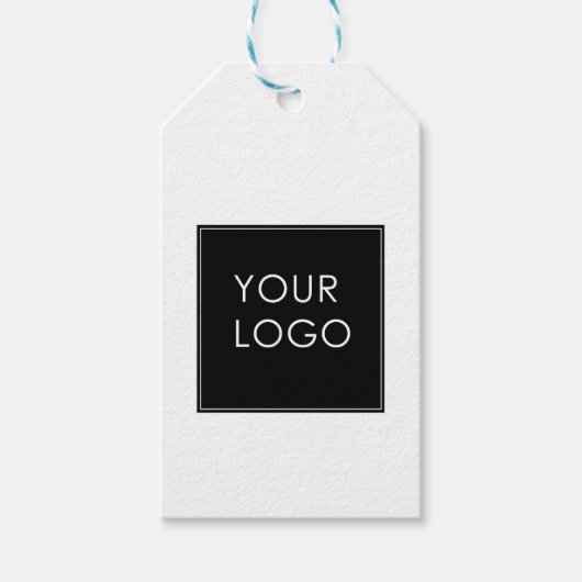 Modern Company Business Logo Kraft Cadeaulabel (Voorkant)