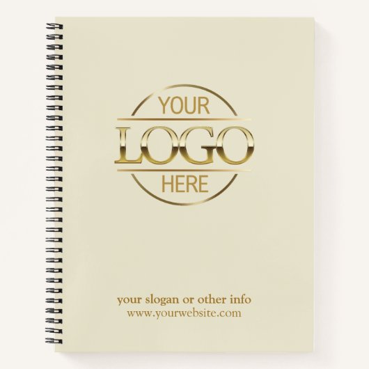 Modern Company Business Logo Promotional Gift Notitieboek (Voorkant)