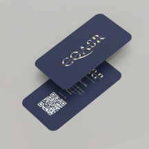 Modern Company Gold Monogram Donkerblauw