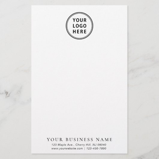 Modern Company Logo Briefpapier (Voorkant)