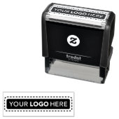 Modern Company Logo - Custom Sellf-Inking Stamp Zelfinktende Stempel (In situ)
