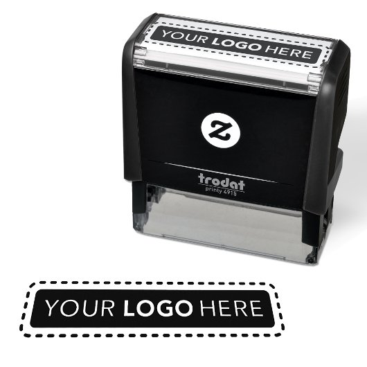 Modern Company Logo - Custom Sellf-Inking Stamp Zelfinktende Stempel