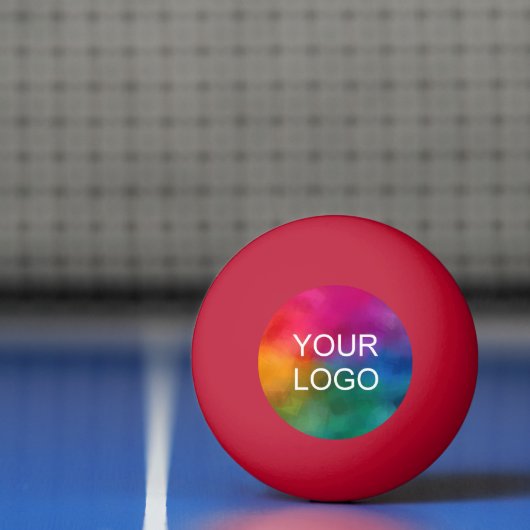 Modern Company Logo Emblem Sjabloon Red Pingpongbal (Net)