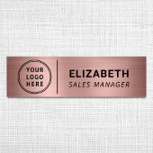 Modern Company Logo Gold Naamplaatje