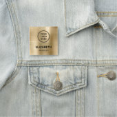 Modern Company Logo Gold Professional Naamplaatje (In situ)