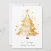 Modern Company Logo Merry-kerstboom Feestdagenkaart (Voorkant)