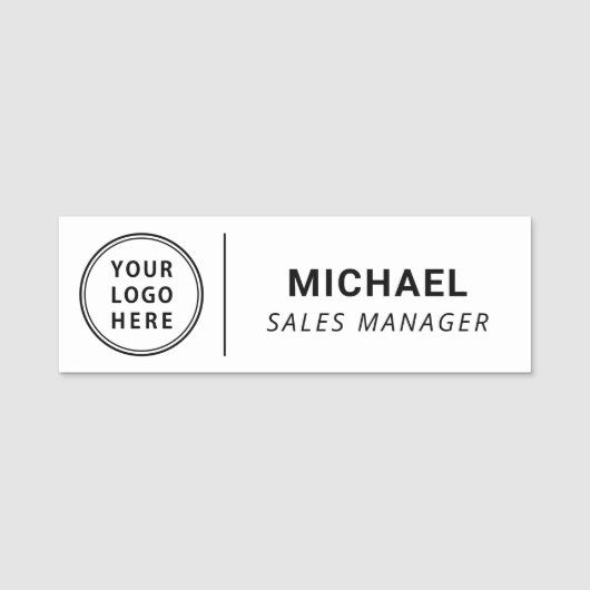 Modern Company Logo Naamplaatje (Voorkant)