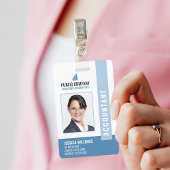 Modern Company Logo Photo Employee-id Badge