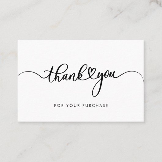 Modern Company Logo Script Dank u wel Visitekaartje (Voorkant)