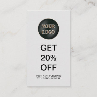 Modern Company Logo | Zakelijke promotie Kortingskaartje