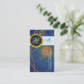 Modern Compass Attorney Law Kantoor Visitekaartje (Staand voorkant)