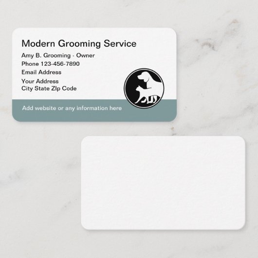 Modern computerontwerp voor moderne vormgeving visitekaartje (Voorkant / Achterkant)