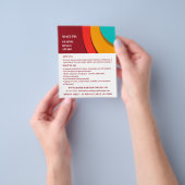 Modern concept, grafische vormgever Adverteren Flyer (Hand)