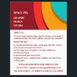 Modern concept, grafische vormgever Adverteren Flyer<br><div class="desc">Moderne concept,  Adverteren de grafische Ontwerper brochures door de opslag van het Visitekaartje.</div>