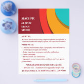 Modern concept, grafische vormgever Adverteren Flyer (Enkel)