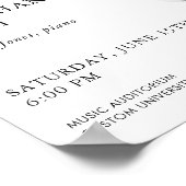 Modern Concert Poster Sjabloon Senior Overweging (Hoek)