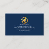 Modern Concise Chic Professional Logistics Manager Visitekaartje (Achterkant)