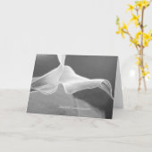 modern Condolence Card one Calla Kaart (Gele Bloem)