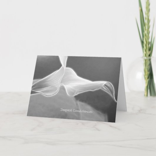 modern Condolence Card one Calla Kaart (Voorkant)