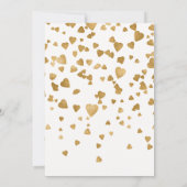 Modern Confetti Heart Jubileum Kaart (Achterkant)