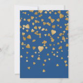 Modern Confetti Heart Jubileum Kaart (Achterkant)