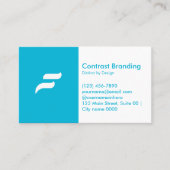 Modern Confident Simple Minimalist Corporate Bold Visitekaartje (Voorkant)