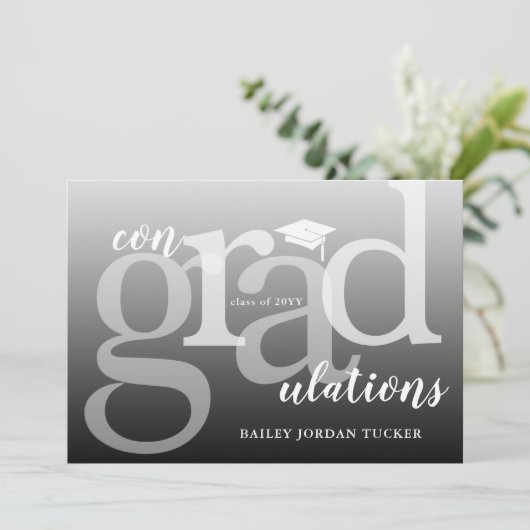 Modern ConGRADuleringen Afstuderen Gefeliciteerd (Staand voorkant)