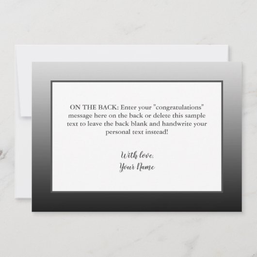 Modern ConGRADuleringen Afstuderen Gefeliciteerd (Achterkant)