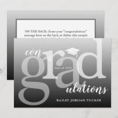 Modern ConGRADuleringen Afstuderen Gefeliciteerd (Voorkant / Achterkant)