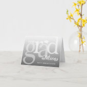 Modern ConGRADuleringen Afstuderen Gefeliciteerd Kaart (Gele Bloem)