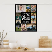 Modern Congrats Afstudeerder 14 Fotocollage vet ty Poster (Keuken)