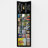 Modern CONGRATS AFSTUDEERDER 18 Fotocollage Banner (Verticaal)