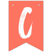 Modern Congrats Afstudeerder Coral Afstuderen Vlaggetjes (Tweede vlag)