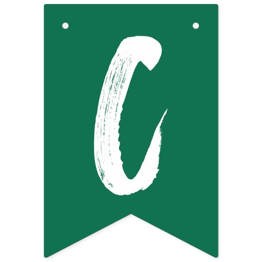 Modern Congrats Afstudeerder Green Afstuderen Vlaggetjes (Tweede vlag)